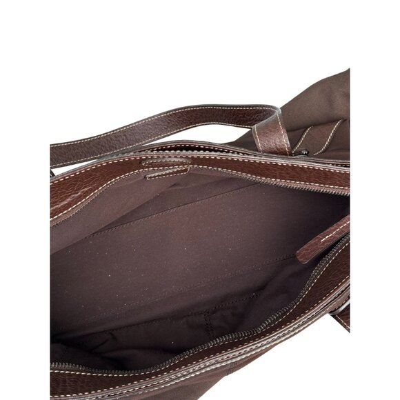 Tod's brown leather trimmed shoulder bag - Picture 13 of 16